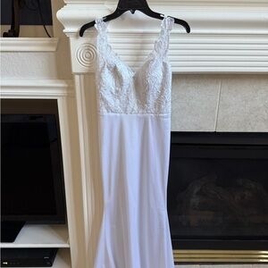 Lulus White Lace Bridal Maxi Dress